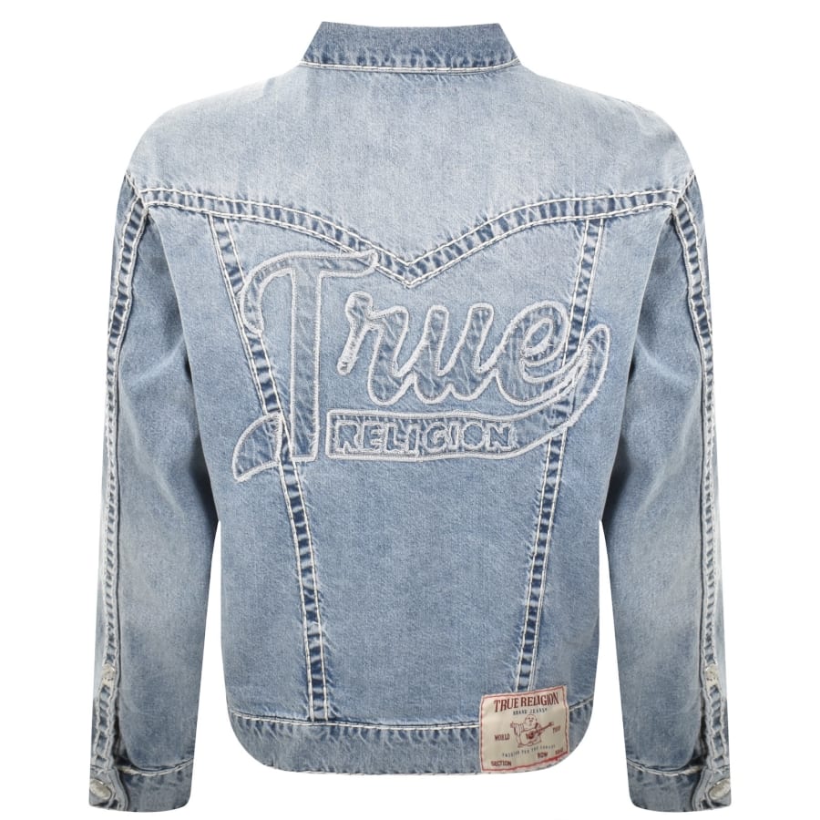 True Religion Oversized Super T Jacket Blue | Mainline
